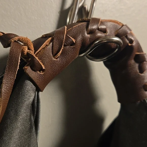 Monserat De Lucca Hobo Satin Bag Pewter - Picture 6 of 7